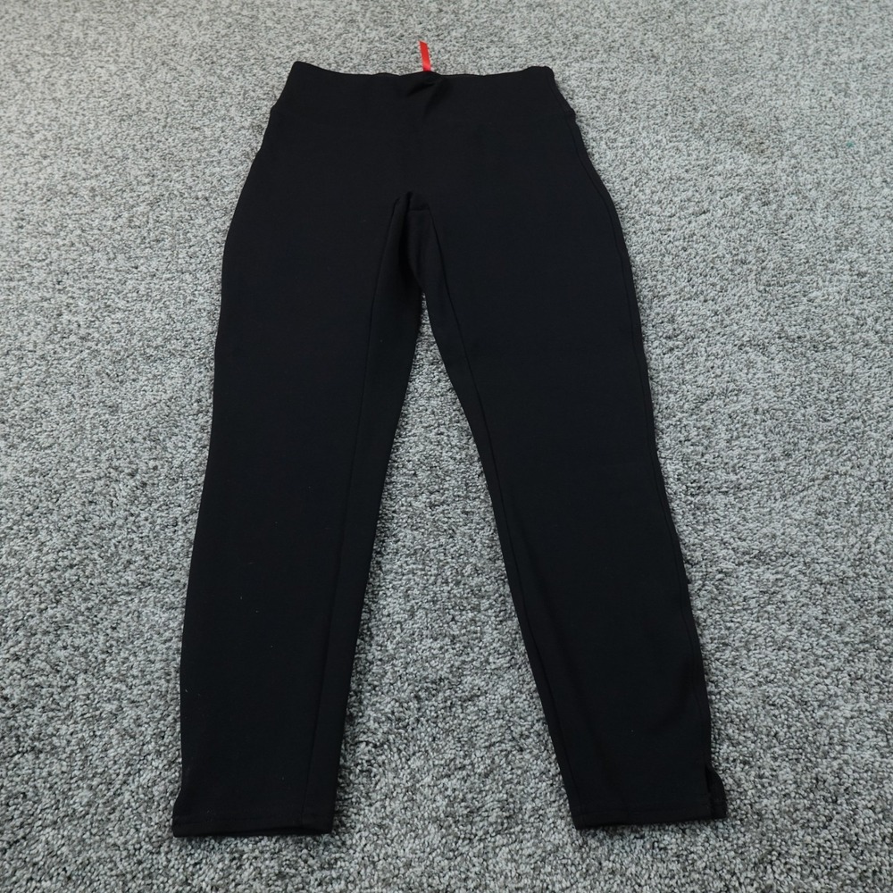 Spanx Leggings Womens S Black Pull On High Waist Ankle Ponte Pants Stretch Flex